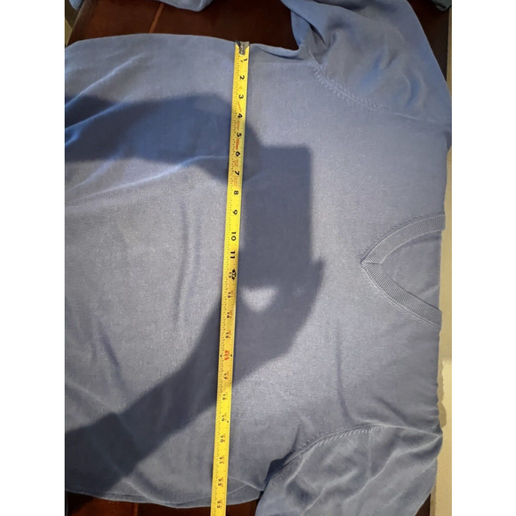 Brooks Brothers Sweater Mens XL Blue Silk Cotton V-Neck Pullover Modern - Picture 4 of 5